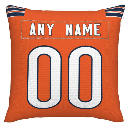 Custom C.Bears Pillow Decorative Throw Pillow Case - Print Personalized Football Team Fans Name & Number Birthday Gift Football Pillows - Main View