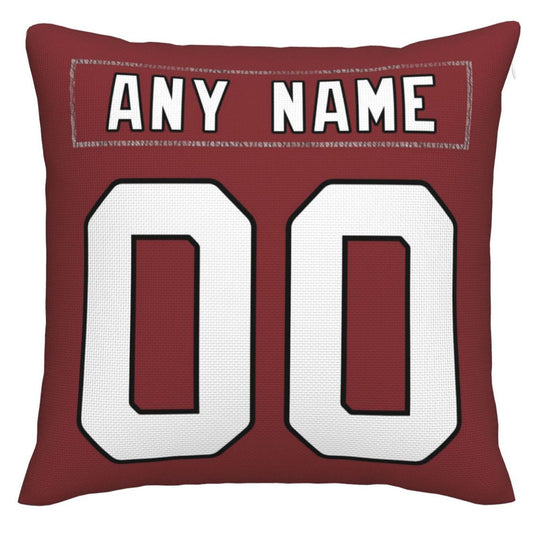 Custom A.Cardinals Pillow Decorative Throw Pillow Case - Print Personalized Football Team Fans Name & Number Birthday Gift Football Pillows - Main View