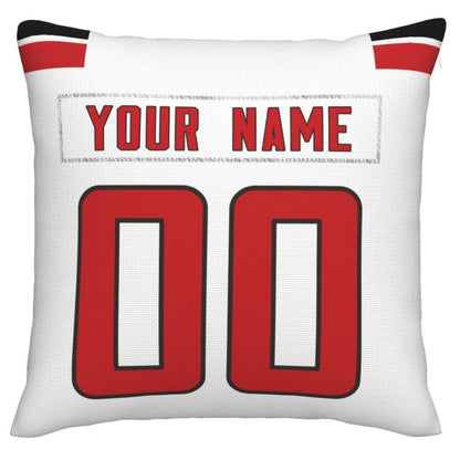 Custom A.Falcons Pillow Decorative Throw Pillow Case - Print Personalized Football Team Fans Name & Number Birthday Gift Football Pillows view 3