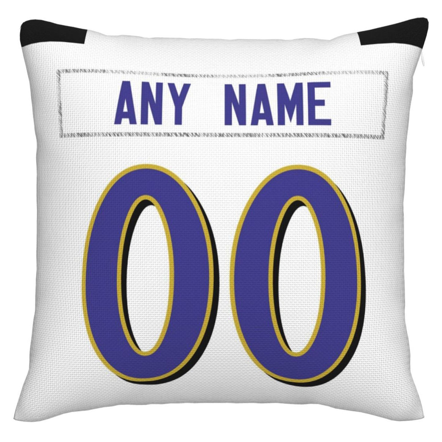 Custom B.Ravens Pillow Purple Football Team Decorative Throw Pillow Case Print Personalized Football Style Fans Letters & Number Birthday Gift Football Pillows view 3