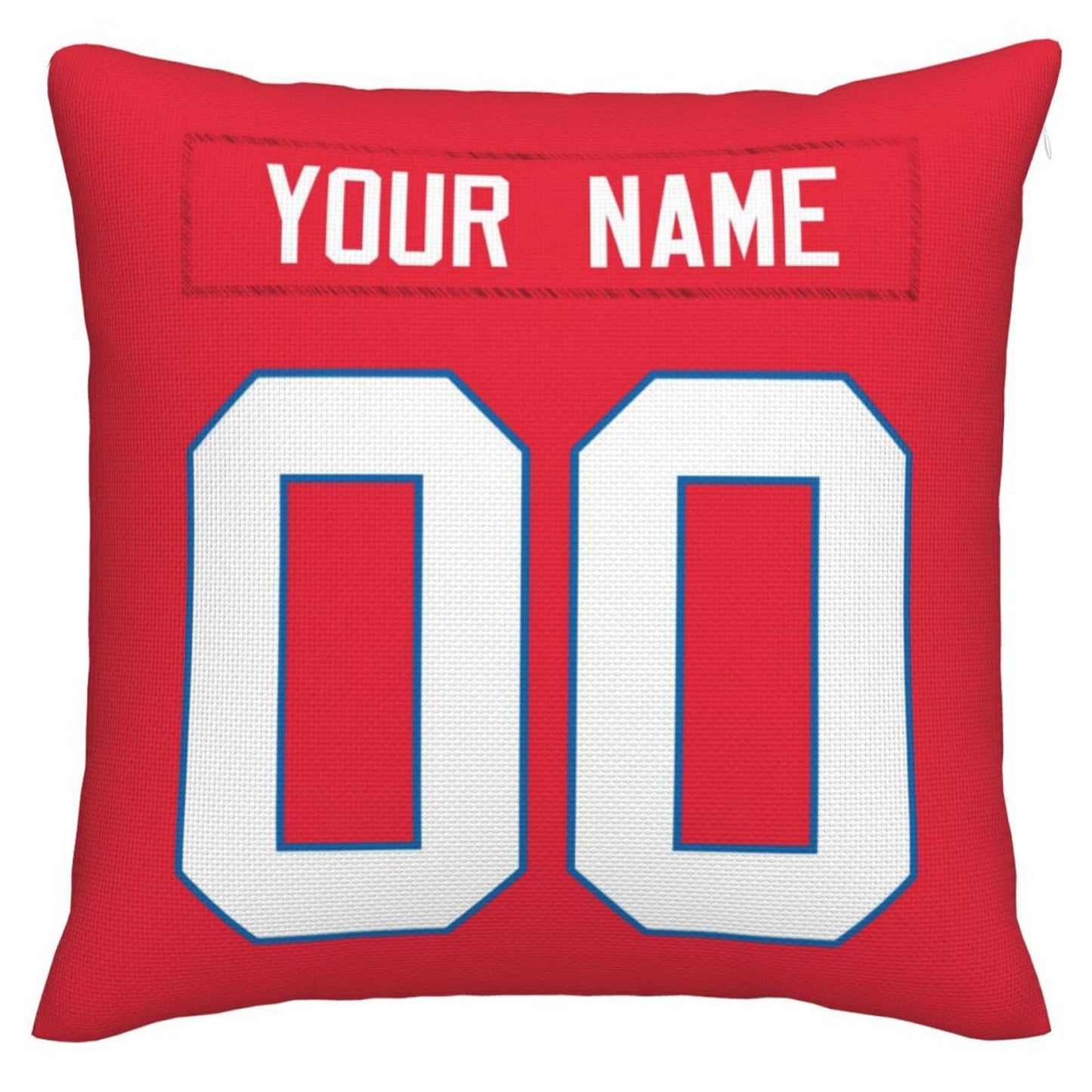 Custom B.Bills Pillow Royal Football Team Decorative Throw Pillow Case Print Personalized Football Style Fans Letters & Number Birthday Gift Football Pillows - Main View