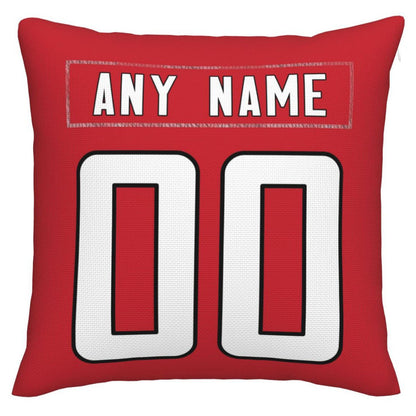 Custom A.Falcons Pillow Decorative Throw Pillow Case - Print Personalized Football Team Fans Name & Number Birthday Gift Football Pillows - Main View