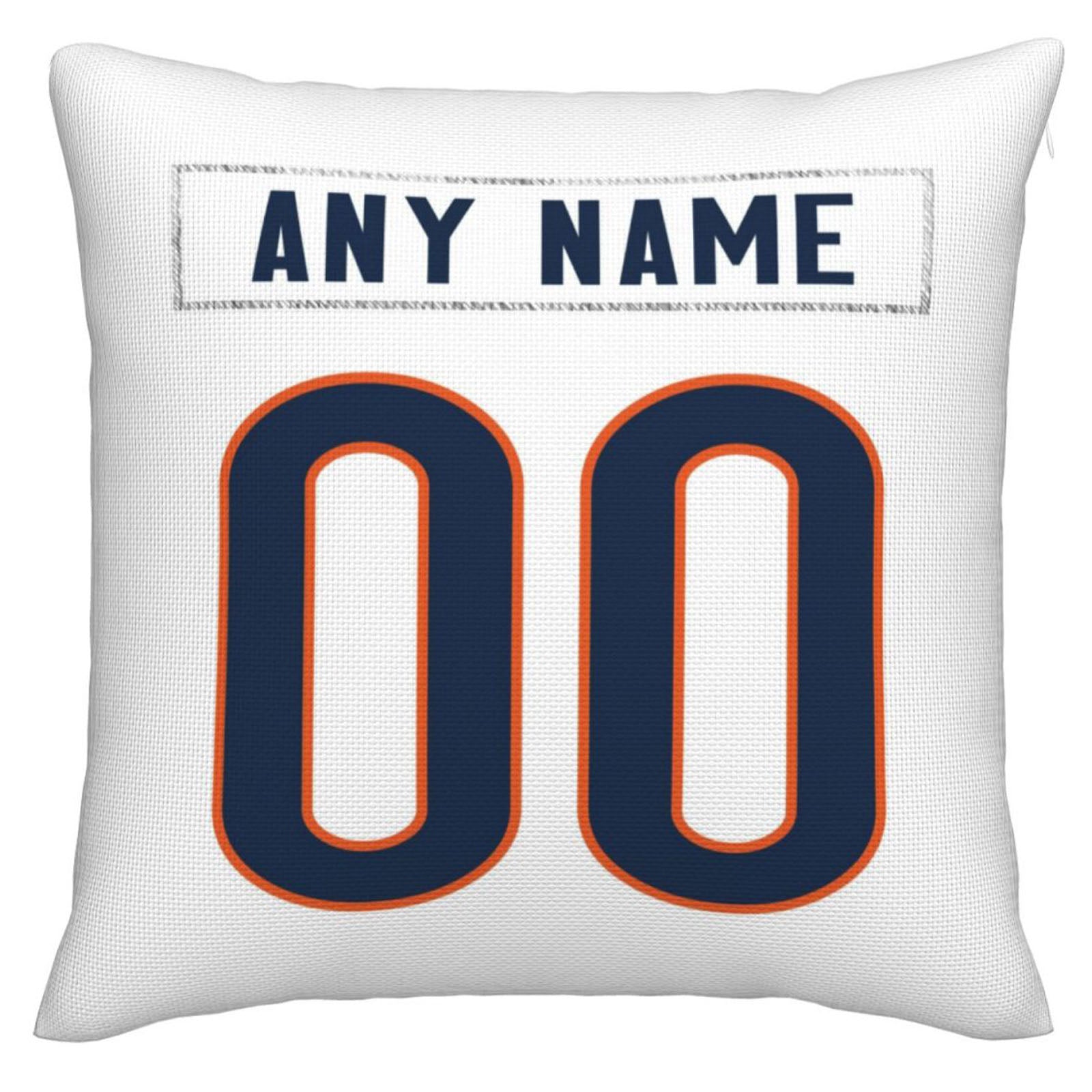 Custom C.Bears Pillow Decorative Throw Pillow Case - Print Personalized Football Team Fans Name & Number Birthday Gift Football Pillows - Main View