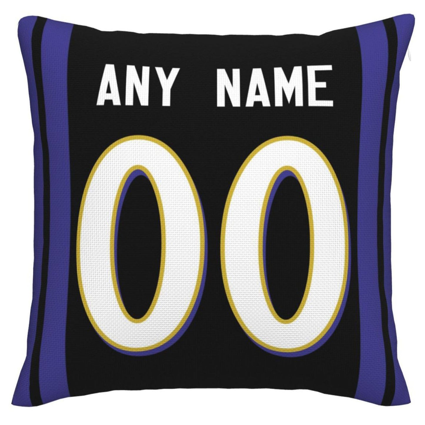 Custom B.Ravens Pillow Purple Football Team Decorative Throw Pillow Case Print Personalized Football Style Fans Letters & Number Birthday Gift Football Pillows view 3