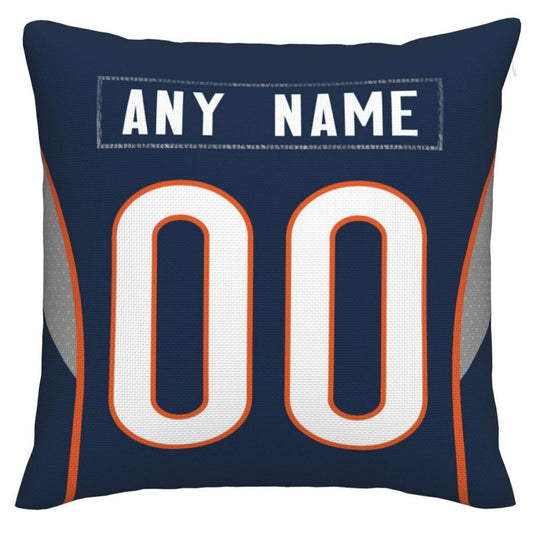 Custom C.Bears Pillow Decorative Throw Pillow Case - Print Personalized Football Team Fans Name & Number Birthday Gift Football Pillows - Main View