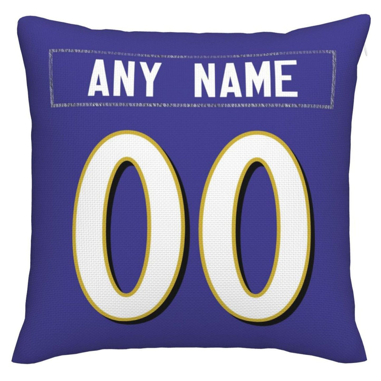 Custom B.Ravens Pillow Purple Football Team Decorative Throw Pillow Case Print Personalized Football Style Fans Letters & Number Birthday Gift Football Pillows view 2