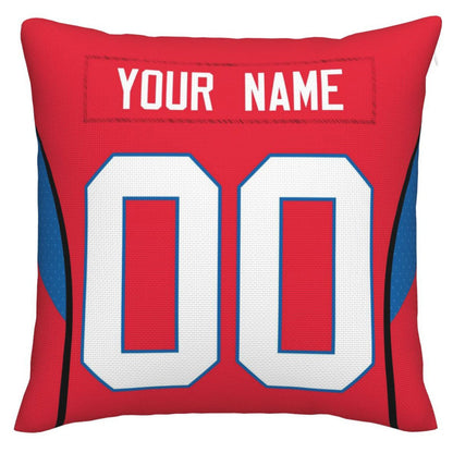 Custom B.Bills Pillow Royal Football Team Decorative Throw Pillow Case Print Personalized Football Style Fans Letters & Number Birthday Gift Football Pillows view 2