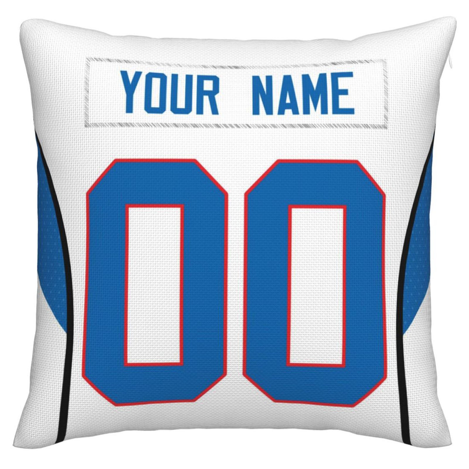 Custom B.Bills Pillow Royal Football Team Decorative Throw Pillow Case Print Personalized Football Style Fans Letters & Number Birthday Gift Football Pillows - Main View