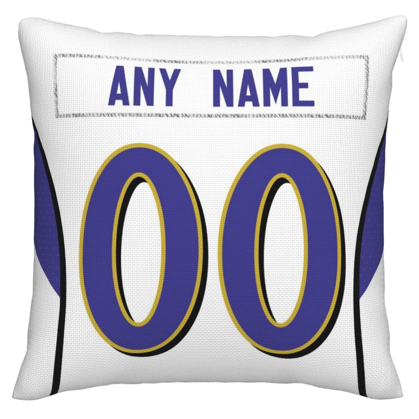 Custom B.Ravens Pillow Purple Football Team Decorative Throw Pillow Case Print Personalized Football Style Fans Letters & Number Birthday Gift Football Pillows view 3