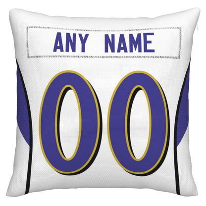 Custom B.Ravens Pillow Purple Football Team Decorative Throw Pillow Case Print Personalized Football Style Fans Letters & Number Birthday Gift Football Pillows view 3