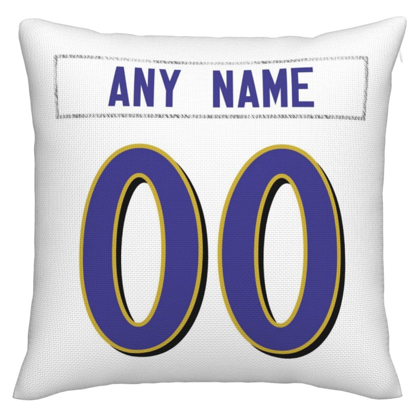 Custom B.Ravens Pillow Purple Football Team Decorative Throw Pillow Case Print Personalized Football Style Fans Letters & Number Birthday Gift Football Pillows view 3