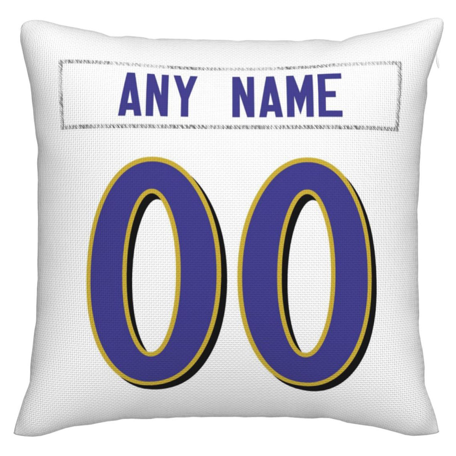 Custom B.Ravens Pillow Purple Football Team Decorative Throw Pillow Case Print Personalized Football Style Fans Letters & Number Birthday Gift Football Pillows view 3