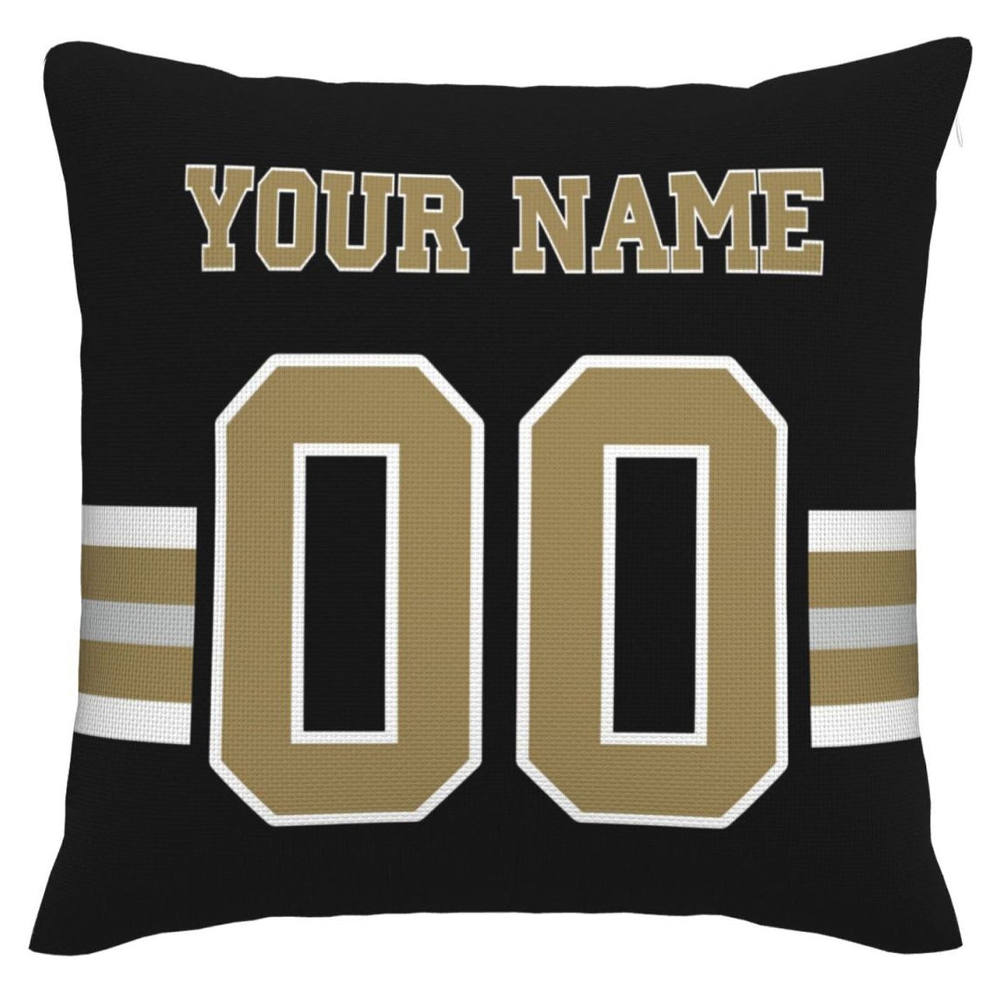 Custom NO.Saints Pillow Decorative Throw Pillow Case - Print Personalized Football Team Fans Name & Number Birthday Gift Football Pillows - Main View