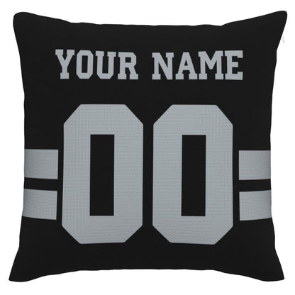 Custom L.Raiders Pillow Decorative Throw Pillow Case - Print Personalized Football Team Fans Name & Number Birthday Gift Football Pillows - Main View
