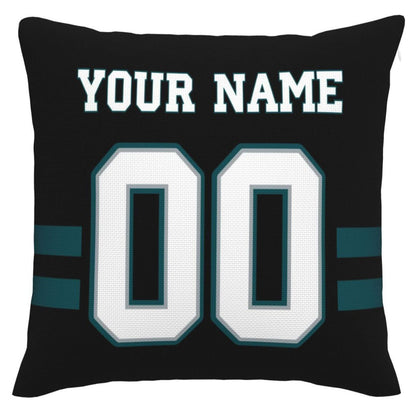 Custom P.Eagles Pillow Decorative Throw Pillow Case - Print Personalized Football Team Fans Name & Number Birthday Gift Football Pillows - Main View
