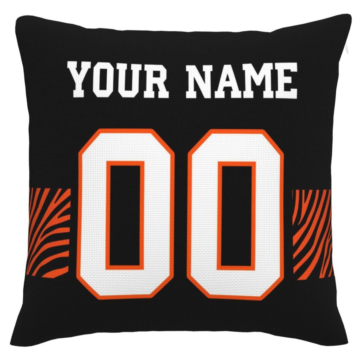 Custom C.Bengals Pillow Decorative Throw Pillow Case - Print Personalized Football Team Fans Name & Number Birthday Gift Football Pillows view 3
