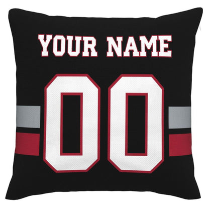 Custom A.Falcons Pillow Decorative Throw Pillow Case - Print Personalized Football Team Fans Name & Number Birthday Gift Football Pillows view 2