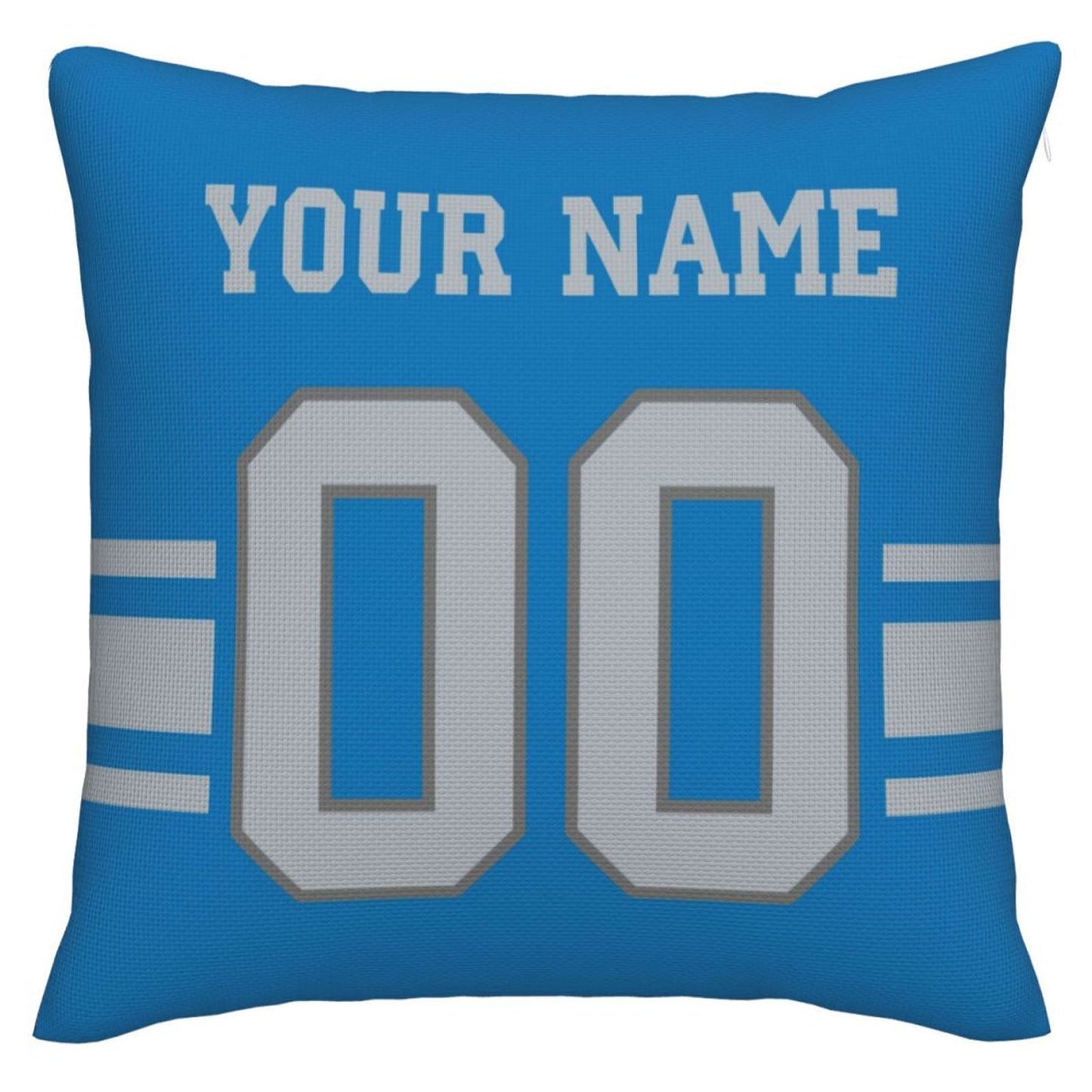 Custom D.Lions Pillow Decorative Throw Pillow Case - Print Personalized Football Team Fans Name & Number Birthday Gift Football Pillows - Main View