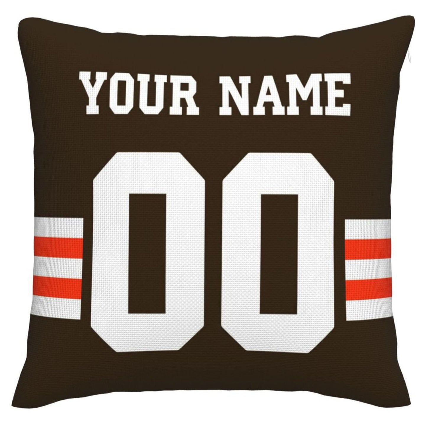 Custom C.Browns Pillow Decorative Throw Pillow Case - Print Personalized Football Team Fans Name & Number Birthday Gift Football Pillows - Main View