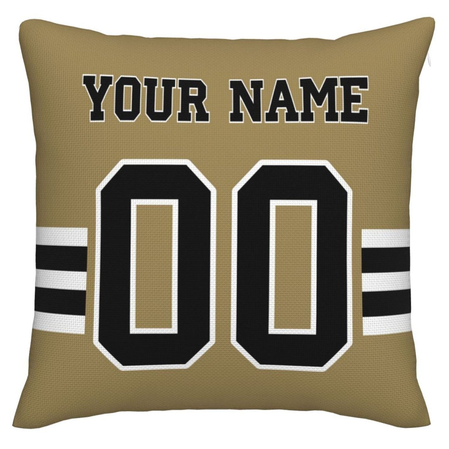 Custom NO.Saints Pillow Decorative Throw Pillow Case - Print Personalized Football Team Fans Name & Number Birthday Gift Football Pillows view 2