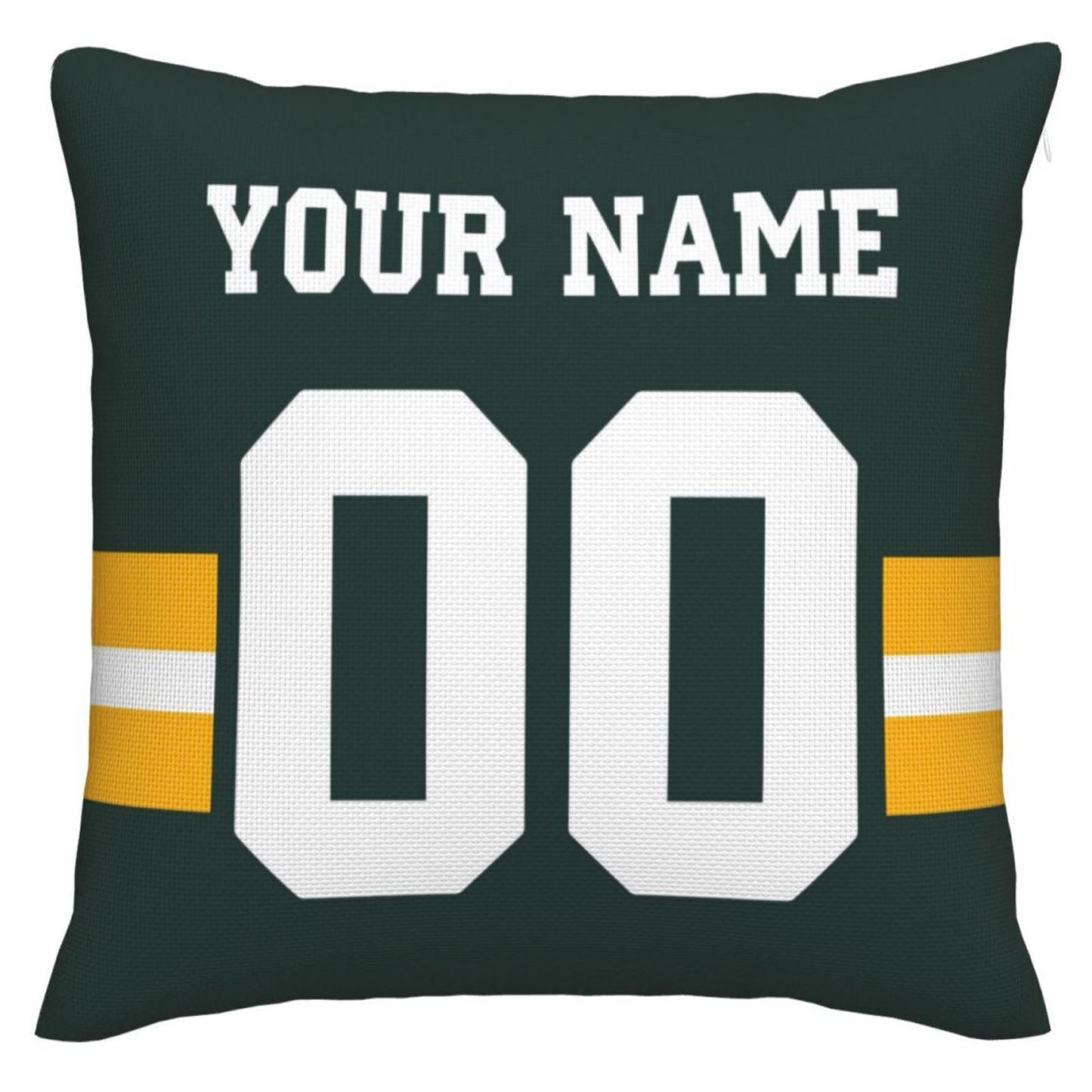Custom GB.Packers Pillow Decorative Throw Pillow Case - Print Personalized Football Team Fans Name & Number Birthday Gift Football Pillows - Main View