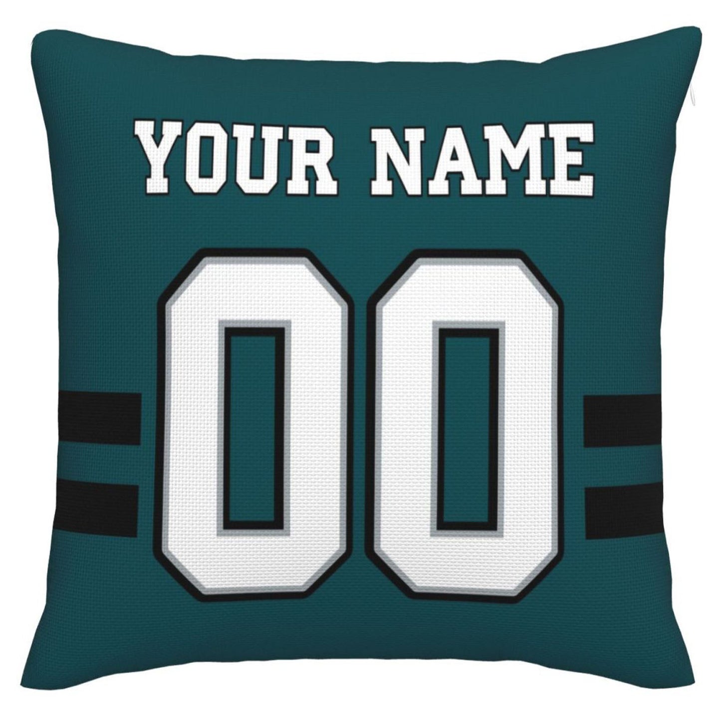 Custom P.Eagles Pillow Decorative Throw Pillow Case - Print Personalized Football Team Fans Name & Number Birthday Gift Football Pillows view 2