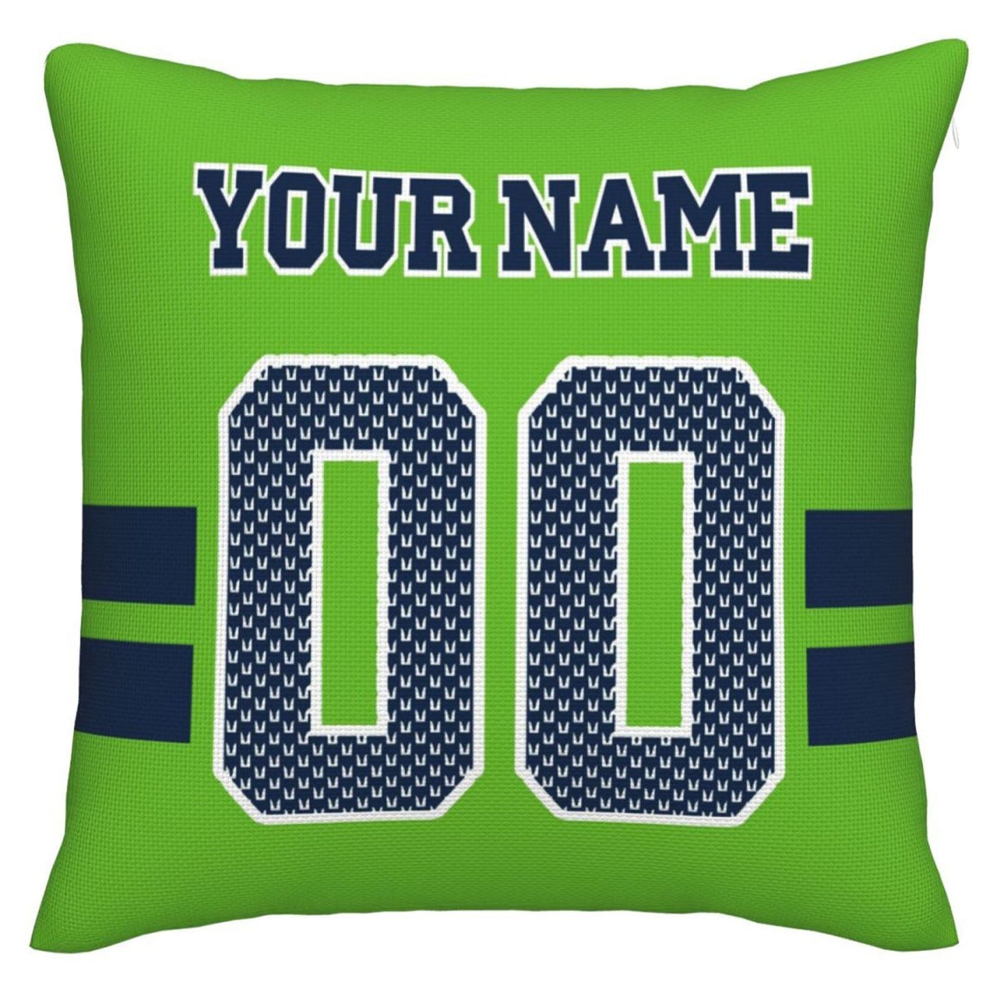 Custom S.Seahawks Pillow Decorative Throw Pillow Case - Print Personalized Football Team Fans Name & Number Birthday Gift Football Pillows - Main View