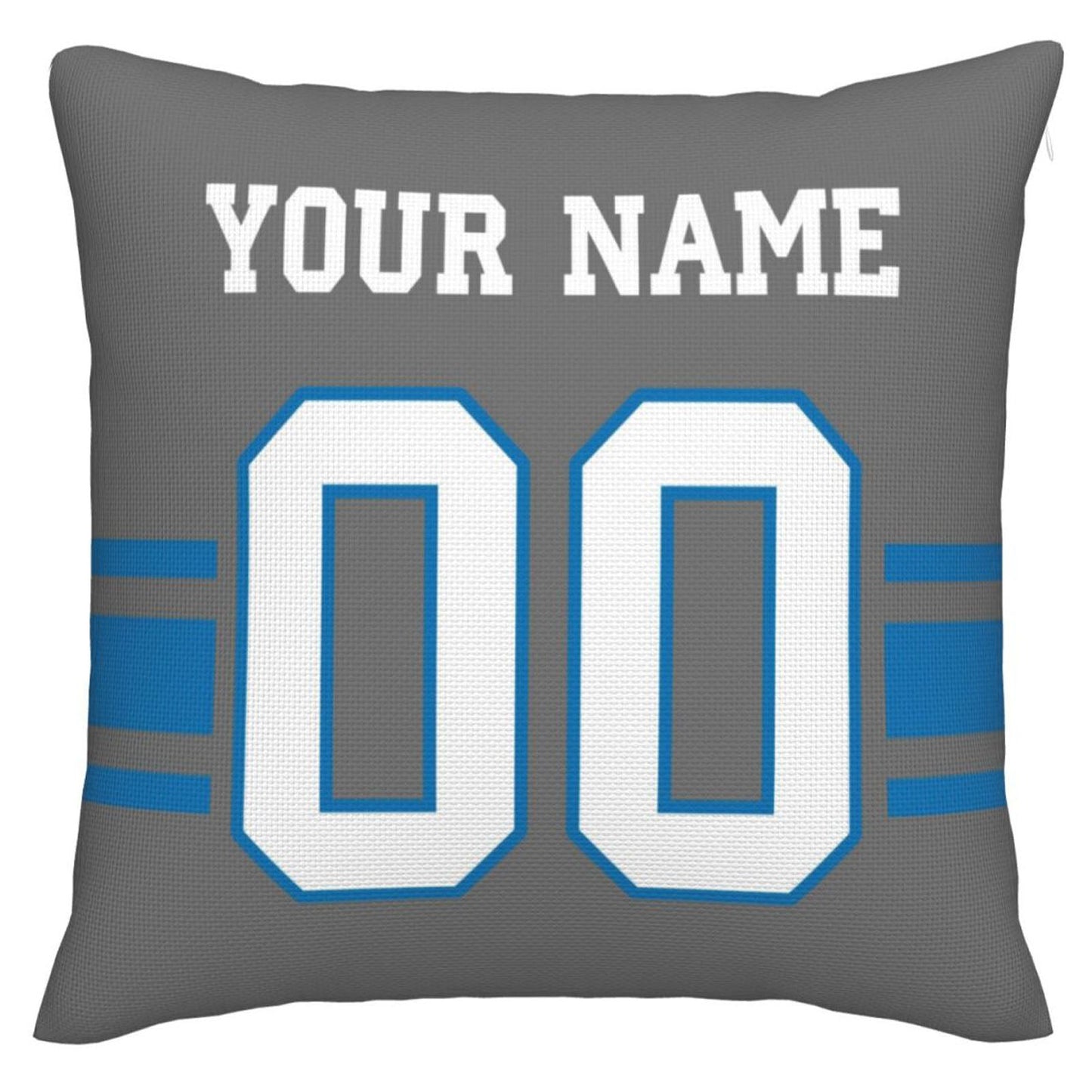 Custom D.Lions Pillow Decorative Throw Pillow Case - Print Personalized Football Team Fans Name & Number Birthday Gift Football Pillows view 2