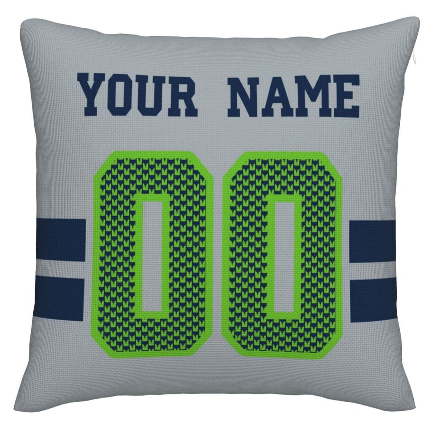 Custom S.Seahawks Pillow Decorative Throw Pillow Case - Print Personalized Football Team Fans Name & Number Birthday Gift Football Pillows view 2