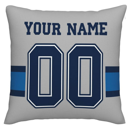 Custom D.Cowboys Pillow Decorative Throw Pillow Case - Print Personalized Football Team Fans Name & Number Birthday Gift Football Pillows view 2