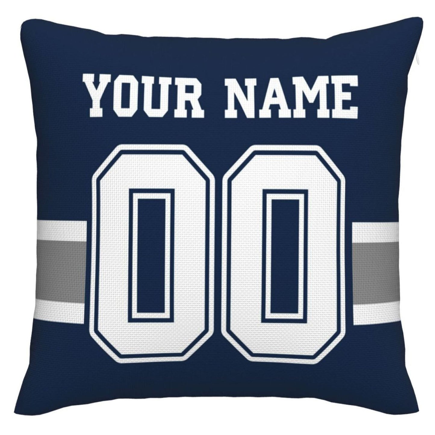 Custom D.Cowboys Pillow Decorative Throw Pillow Case - Print Personalized Football Team Fans Name & Number Birthday Gift Football Pillows view 3