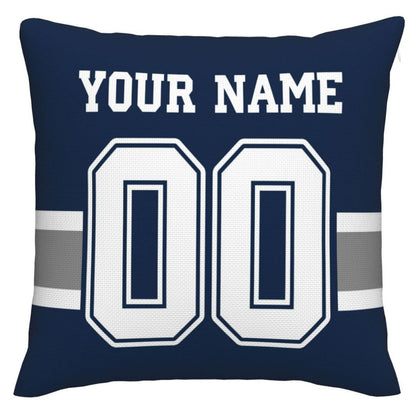 Custom D.Cowboys Pillow Decorative Throw Pillow Case - Print Personalized Football Team Fans Name & Number Birthday Gift Football Pillows view 3