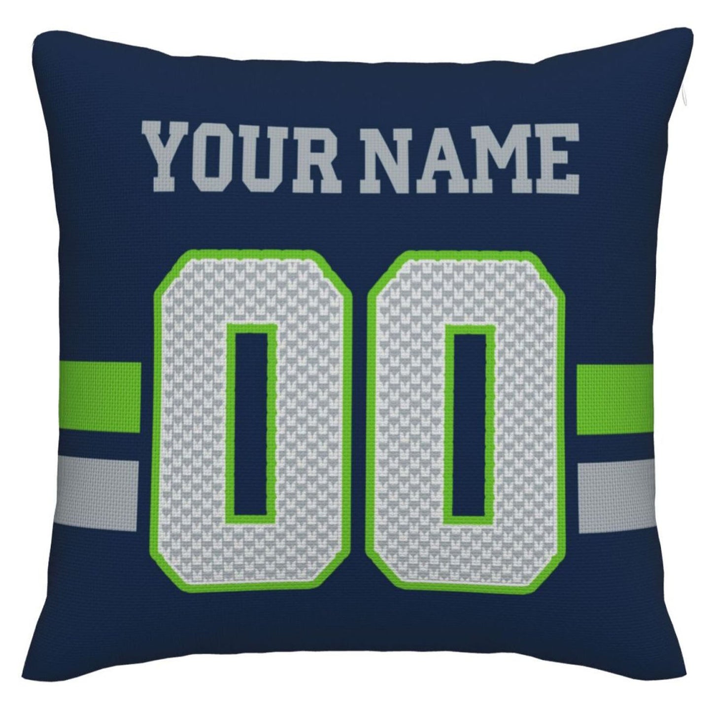 Custom S.Seahawks Pillow Decorative Throw Pillow Case - Print Personalized Football Team Fans Name & Number Birthday Gift Football Pillows view 3