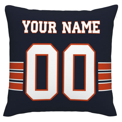 Custom C.Bears Pillow Decorative Throw Pillow Case - Print Personalized Football Team Fans Name & Number Birthday Gift Football Pillows view 2