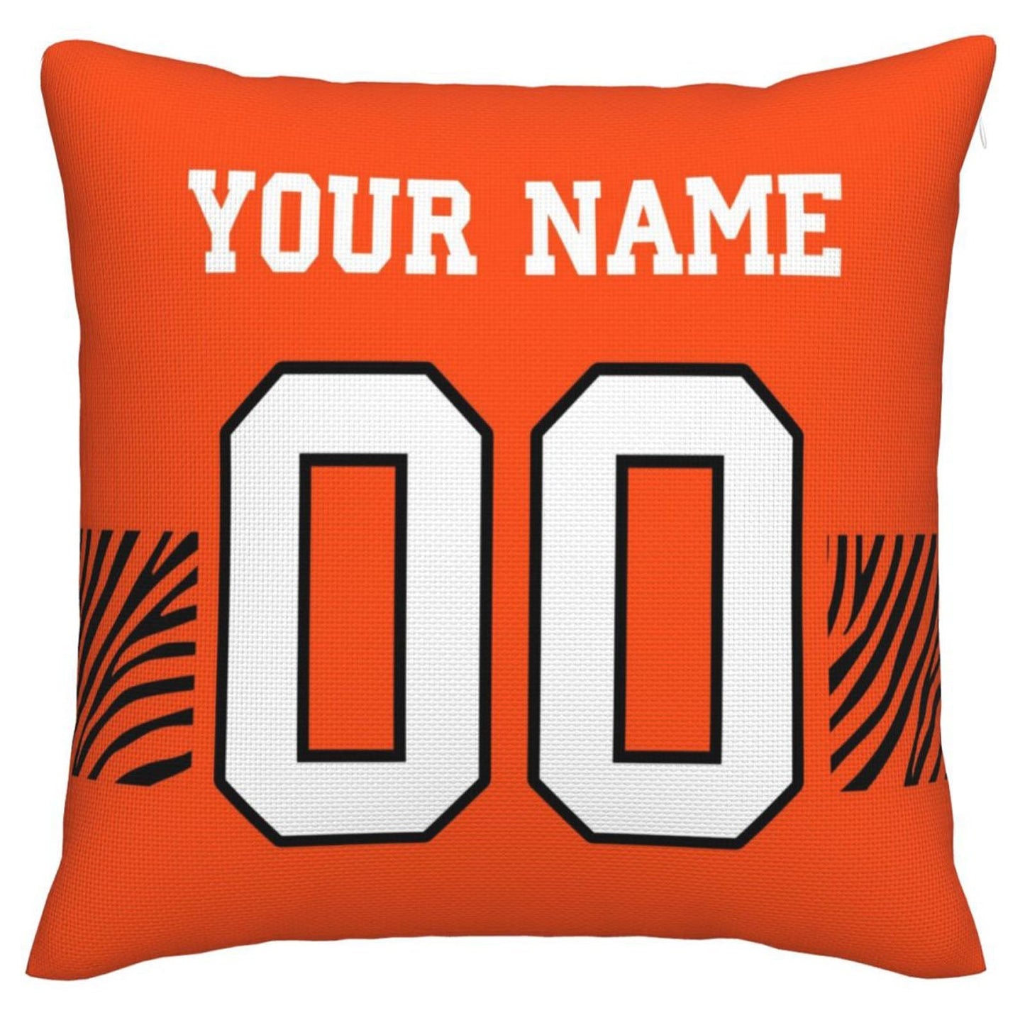 Custom C.Bengals Pillow Decorative Throw Pillow Case - Print Personalized Football Team Fans Name & Number Birthday Gift Football Pillows view 4