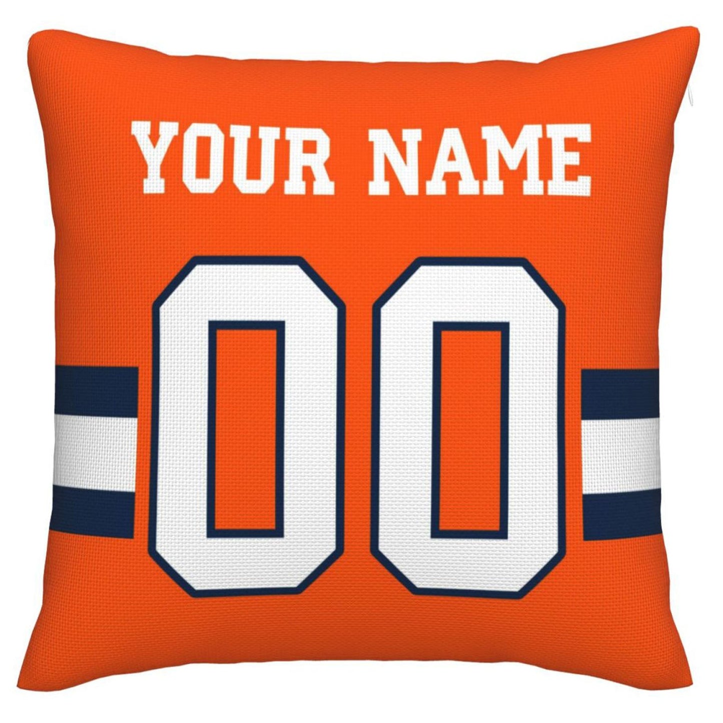 Custom D.Broncos Pillow Decorative Throw Pillow Case - Print Personalized Football Team Fans Name & Number Birthday Gift Football Pillows view 2