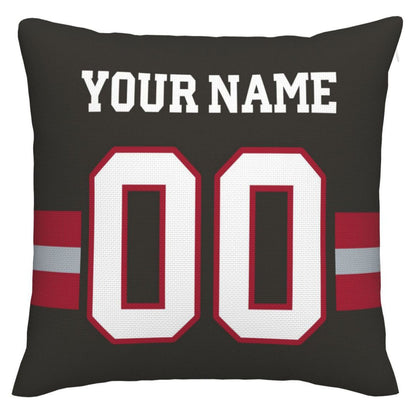 Custom TB.Buccaneers Pillow Decorative Throw Pillow Case - Print Personalized Football Team Fans Name & Number Birthday Gift Football Pillows - Main View