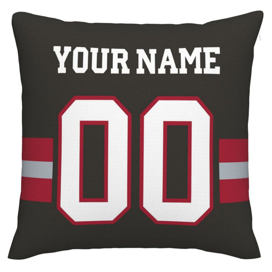 Custom TB.Buccaneers Pillow Decorative Throw Pillow Case - Print Personalized Football Team Fans Name & Number Birthday Gift Football Pillows - Main View