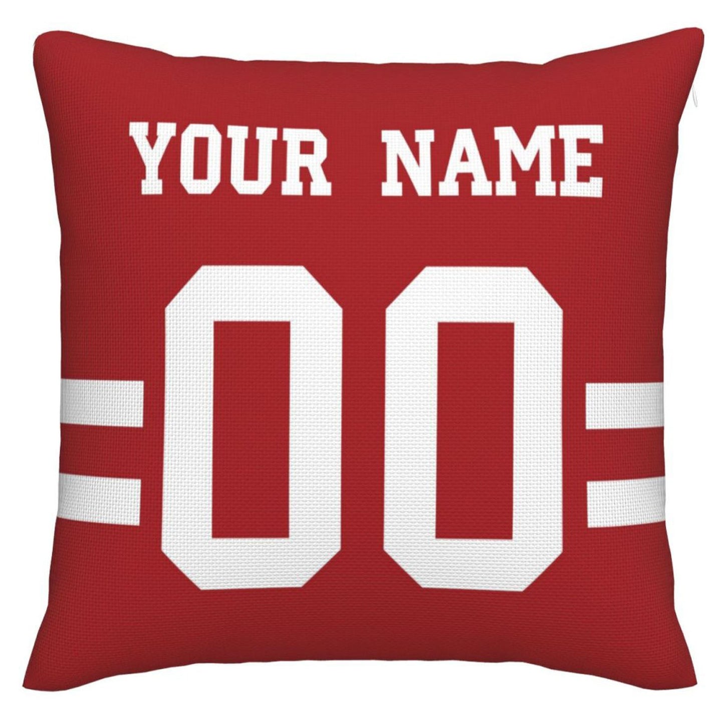 Custom SF.49ers Pillow Decorative Throw Pillow Case - Print Personalized Football Team Fans Name & Number Birthday Gift Football Pillows view 2