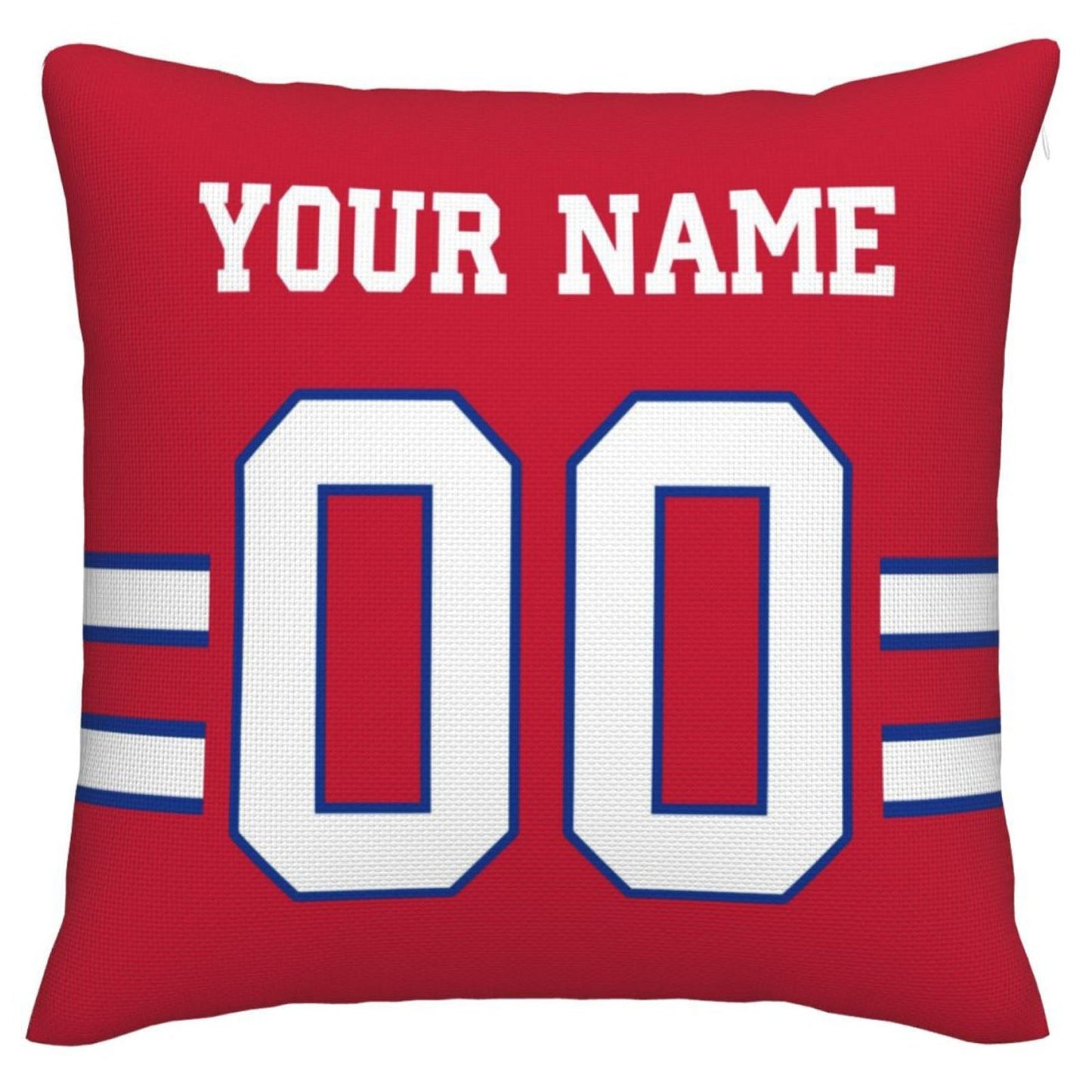 Custom B.Bills Pillow Royal Football Team Decorative Throw Pillow Case Print Personalized Football Style Fans Letters & Number Birthday Gift Football Pillows - Main View