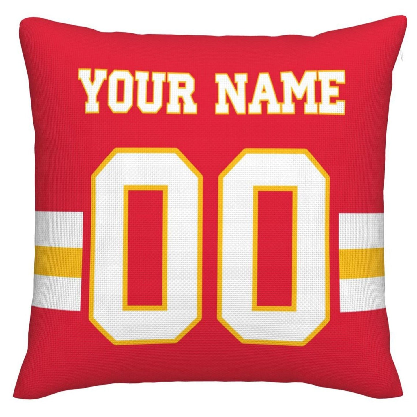 Custom KC.Chiefs Pillow Decorative Throw Pillow Case - Print Personalized Football Team Fans Name & Number Birthday Gift Football Pillows view 2
