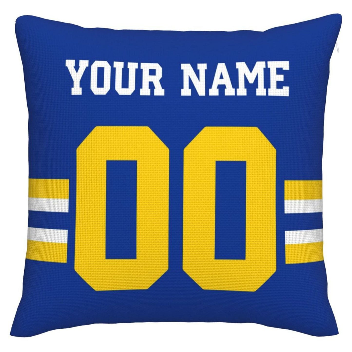 Custom LA.Rams Pillow Decorative Throw Pillow Case - Print Personalized Football Team Fans Name & Number Birthday Gift Football Pillows view 5