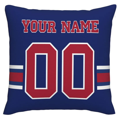 Custom NY.Giants Pillow Decorative Throw Pillow Case - Print Personalized Football Team Fans Name & Number Birthday Gift Football Pillows - Main View