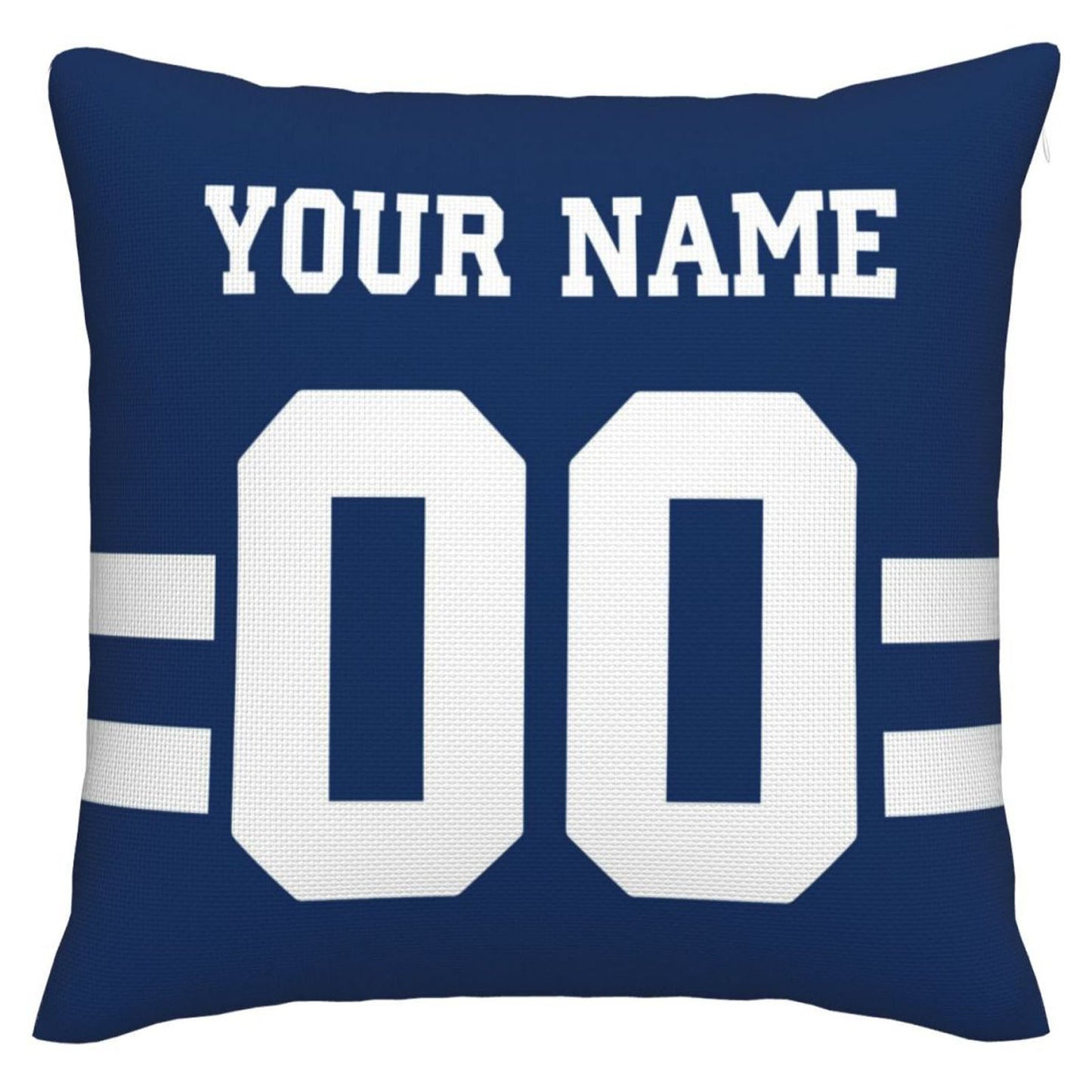 Custom IN.Colts Pillow Decorative Throw Pillow Case - Print Personalized Football Team Fans Name & Number Birthday Gift Football Pillows - Main View