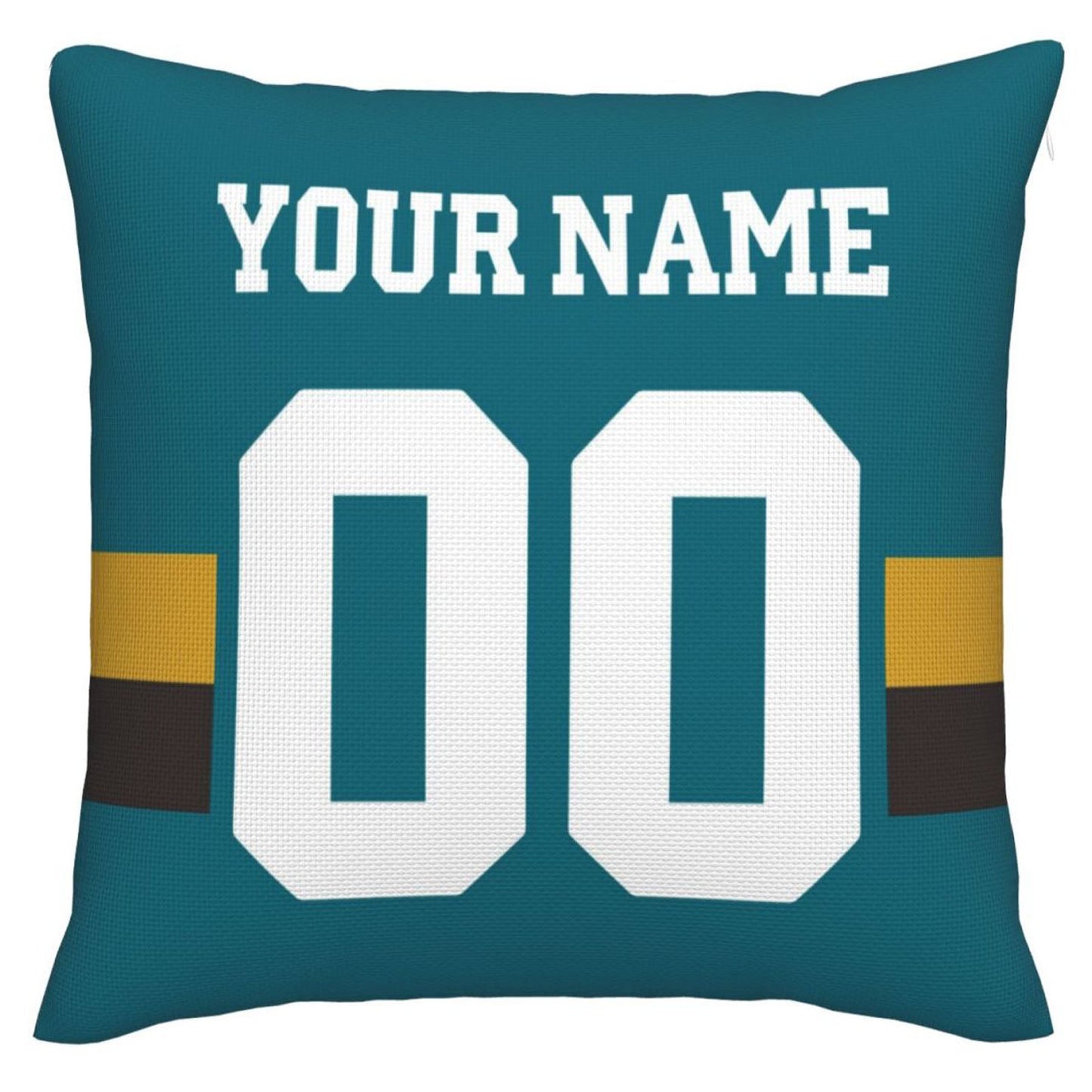Custom J.Jaguars Pillow Decorative Throw Pillow Case - Print Personalized Football Team Fans Name & Number Birthday Gift Football Pillows view 2