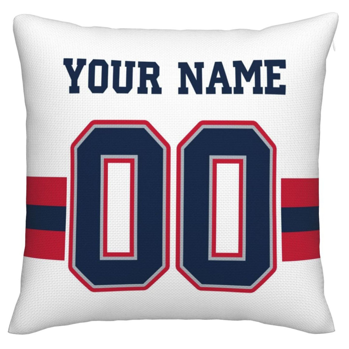 Custom NE.Patriots Pillow Decorative Throw Pillow Case - Print Personalized Football Team Fans Name & Number Birthday Gift Football Pillows view 3