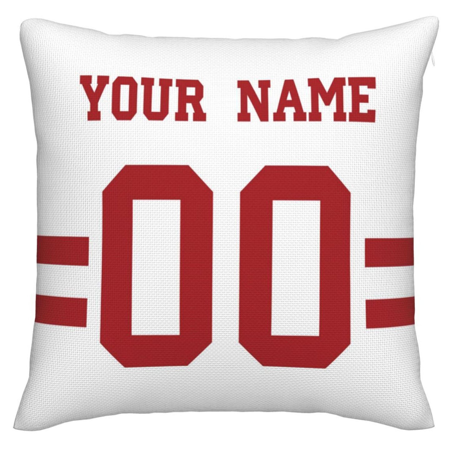 Custom SF.49ers Pillow Decorative Throw Pillow Case - Print Personalized Football Team Fans Name & Number Birthday Gift Football Pillows view 3