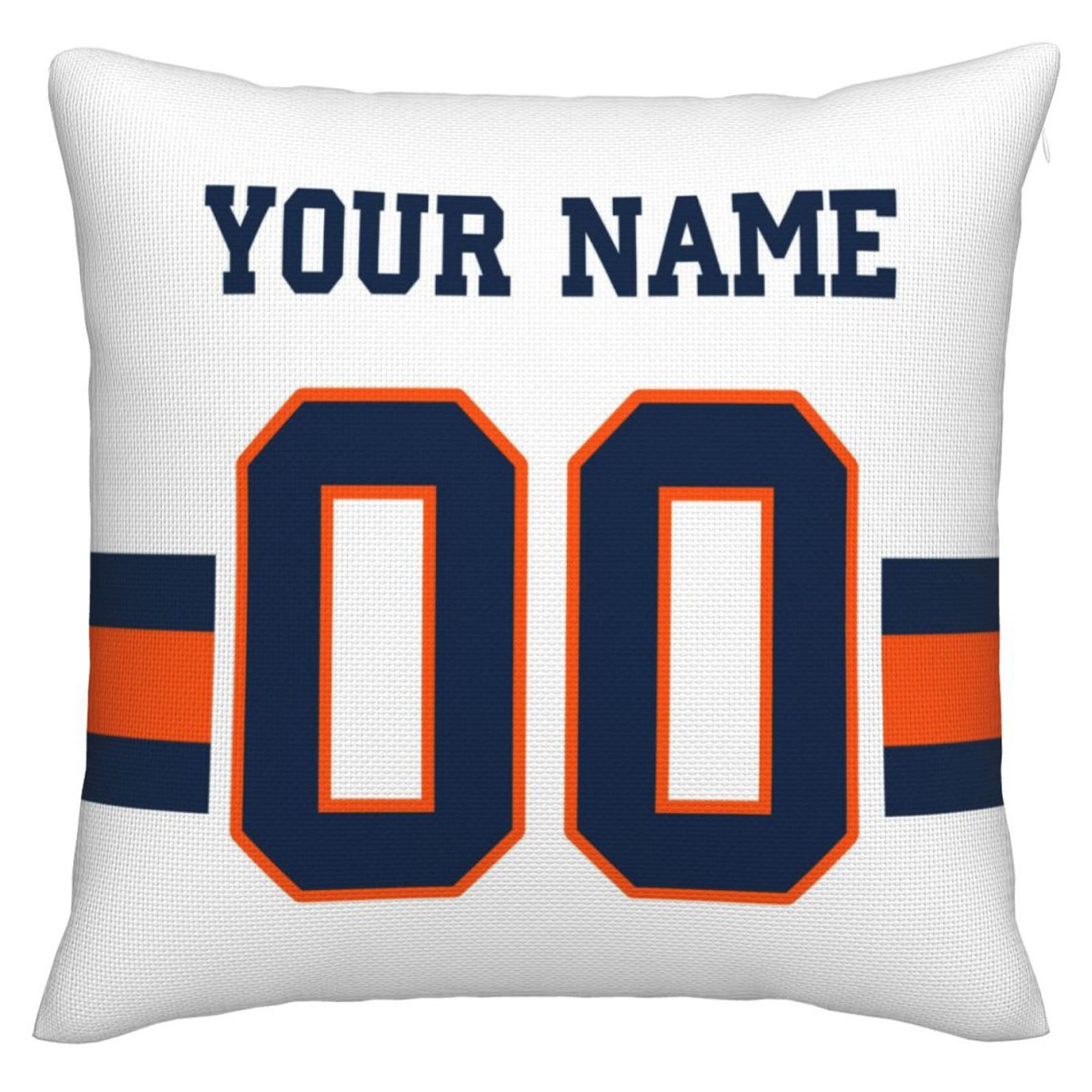 Custom D.Broncos Pillow Decorative Throw Pillow Case - Print Personalized Football Team Fans Name & Number Birthday Gift Football Pillows view 3