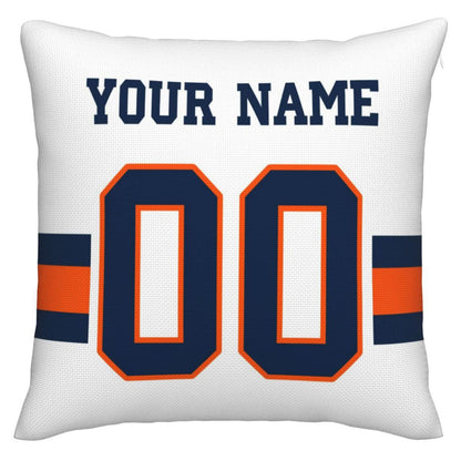 Custom D.Broncos Pillow Decorative Throw Pillow Case - Print Personalized Football Team Fans Name & Number Birthday Gift Football Pillows view 3