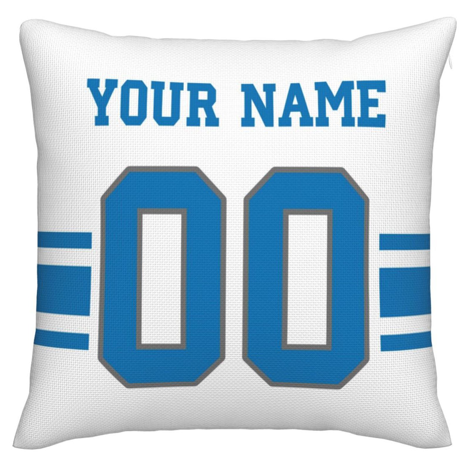 Custom D.Lions Pillow Decorative Throw Pillow Case - Print Personalized Football Team Fans Name & Number Birthday Gift Football Pillows view 3